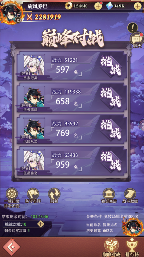 《死戰(zhàn)騎士團(tuán)（0.1折每日送648）》手游公益服競技場（巔峰對(duì)戰(zhàn)）